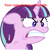 Size: 3500x3502 | Tagged: safe, artist:xebck, edit, starlight glimmer, pony, unicorn, angry, caption, cross-popping veins, faic, female, image macro, improper grammar, meme, quiet, rage, rage face, ragelight glimmer, shut up twilight, simple background, solo, vector, vein bulge, white background