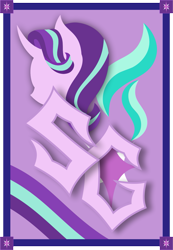 Size: 1137x1640 | Tagged: safe, artist:walkcow, starlight glimmer, pony, unicorn, female, horn, mare, simple background, solo, two toned mane