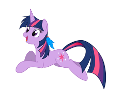 Size: 4000x3000 | Tagged: safe, artist:csillaghullo, derpibooru import, twilight sparkle, feather, implied shipping, simple background, solo, transparent background, vector