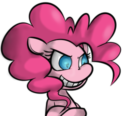 Size: 717x664 | Tagged: safe, artist:heatwavemakesart, pinkie pie, earth pony, pony, female, mare, pink coat, pink mane, simple background, solo, transparent background