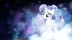 Size: 1920x1080 | Tagged: safe, artist:omniscient-duck, artist:theshadowstone, edit, rarity, crystal pony, pony, unicorn, alternate hairstyle, bubble, crystallized, female, mare, solo, vector, wallpaper, wallpaper edit