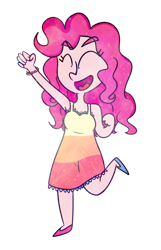 Size: 1024x1590 | Tagged: safe, artist:lila79, pinkie pie, human, humanized, solo