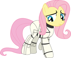 Size: 1000x821 | Tagged: safe, artist:scribblez, fluttershy, pegasus, pony, solo, star wars, stormtrooper