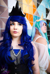 Size: 3840x5760 | Tagged: safe, princess celestia, princess luna, human, cosplay, irl, irl human, photo