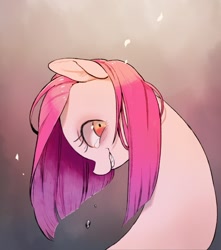 Size: 541x611 | Tagged: safe, artist:hotomura, pinkie pie, earth pony, pony, insanity, long neck, pinkamena diane pie, pixiv, solo