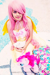 Size: 683x1024 | Tagged: safe, fluttershy, human, cosplay, irl, irl human, photo, solo