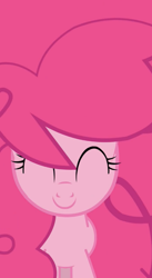 Size: 464x846 | Tagged: safe, artist:ohponyboy, screencap, pinkie pie, earth pony, pony, c:, cute, eyes closed, filly, impossibly large mane, long mane, smiling, solo, younger