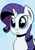 Size: 826x1169 | Tagged: safe, artist:darkhestur, rarity, pony, unicorn, female, horn, mare, solo, white coat