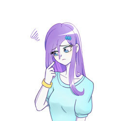 Size: 1000x1000 | Tagged: safe, artist:misochikin, rarity, equestria girls, pixiv, solo