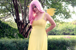 Size: 1639x1090 | Tagged: safe, artist:emmitz, fluttershy, human, cosplay, irl, irl human, photo, solo