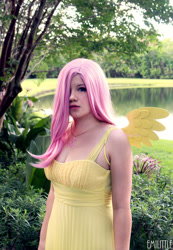 Size: 1310x1895 | Tagged: safe, artist:emmitz, fluttershy, human, cosplay, irl, irl human, photo, solo