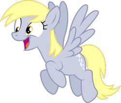 Size: 1131x963 | Tagged: safe, artist:valadrem, derpy hooves, pegasus, pony, slice of life (episode), .svg available, cute, derpabetes, female, happy, mare, open mouth, simple background, smiling, solo, svg, transparent background, vector