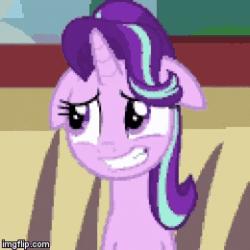 Size: 260x260 | Tagged: safe, starlight glimmer, pony, unicorn, the parent map, animated, cute, female, floppy ears, loop, mare, paint by numbers, perfect loop, satisfying, smiling, solo