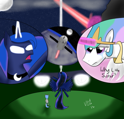 Size: 5000x4800 | Tagged: safe, artist:void236, princess celestia, princess luna, oc, alicorn, pony, absurd resolution, crying