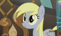 Size: 1024x600 | Tagged: safe, screencap, derpy hooves, pegasus, pony, slice of life (episode), cute, derpabetes, female, mare, normal eyes, smiling, solo, underp