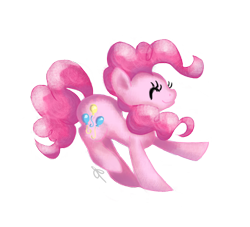 Size: 792x720 | Tagged: safe, artist:chiuuchiuu, pinkie pie, earth pony, pony, cute, simple background, solo