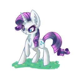 Size: 799x776 | Tagged: safe, artist:aquadiamonds, rarity, pony, unicorn, female, horn, mare, solo, white coat