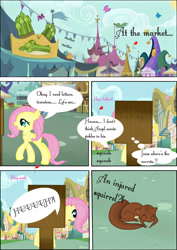 Size: 1240x1753 | Tagged: safe, artist:sakurafly101, fluttershy, pegasus, pony, squirrel, comic, female, mare