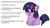 Size: 1194x668 | Tagged: safe, derpibooru import, twilight sparkle, koala, pony, unicorn, dialogue, female, filly, filly twilight sparkle, filly twilight telling an offensive joke, horn, joke, looking at you, meme, multicolored mane, multicolored tail, purple coat, simple background, sitting, smiling, solo, talking to viewer, underhoof, white background