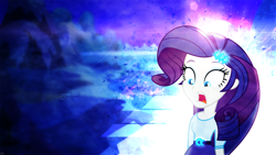 Size: 1920x1080 | Tagged: safe, artist:amoagtasaloquendo, artist:fangz17, rarity, equestria girls, lens flare, shocked, vector, wallpaper