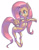 Size: 639x816 | Tagged: safe, artist:simon, fluttershy, pegasus, pony, female, mare, pink mane, solo, yellow coat