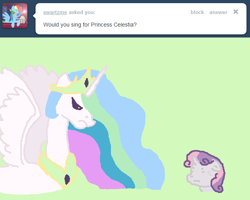 Size: 640x512 | Tagged: safe, princess celestia, sweetie belle, alicorn, pony, ask, ask sweetie belle, tumblr