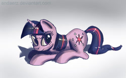 Size: 1024x634 | Tagged: safe, artist:andaerz, derpibooru import, twilight sparkle, gradient background, solo