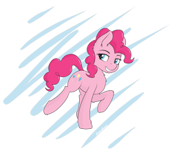 Size: 3931x3489 | Tagged: safe, artist:strachattack, pinkie pie, earth pony, pony, female, mare, pink coat, pink mane, simple background, solo, transparent background