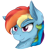 Size: 1800x1800 | Tagged: safe, artist:check3256, derpibooru import, rainbow dash, pegasus, pony, chest fluff, ear fluff, fluffy, simple background, solo, transparent background, white outline