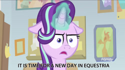 Size: 2880x1608 | Tagged: safe, edit, edited screencap, screencap, starlight glimmer, pony, unicorn, horse play, marks for effort, female, floppy ears, glowing horn, i mean i see, mare, meme, solo