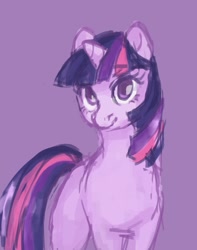 Size: 1009x1280 | Tagged: safe, artist:kaimaani, derpibooru import, twilight sparkle, bust, portrait, solo