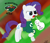 Size: 796x690 | Tagged: safe, artist:iamthemanwithglasses, rarity, pony, unicorn, hockey, minnesota north stars, minnesota wild, nhl, sports