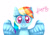 Size: 5000x3500 | Tagged: safe, artist:sweethearts11, derpibooru import, rainbow dash, pegasus, pony, bust, heart eyes, portrait, simple background, solo, white background, wingding eyes