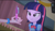 Size: 1423x825 | Tagged: safe, derpibooru import, screencap, pinkie pie, twilight sparkle, equestria girls, equestria girls (movie), lidded eyes, pen