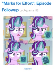 Size: 640x825 | Tagged: safe, starlight glimmer, pony, unicorn, marks for effort, episode followup, equestria daily, i mean i see, loss (meme)