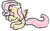 Size: 1212x761 | Tagged: artist needed, safe, fluttershy, pegasus, pony, 1000 hours in ms paint, blank flank, cute, eyes closed, ms paint, open mouth, simple background, sitting, smiling, solo, white background