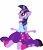 Size: 3462x4000 | Tagged: safe, artist:php50, derpibooru import, twilight sparkle, hybrid, equestria girls, abomination, exploitable meme, face swap, meme, open mouth, simple background, smiling, solo, transparent background, twiscream, vector, wat, what has science done