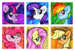 Size: 3400x2300 | Tagged: safe, artist:flamevulture17, derpibooru import, applejack, fluttershy, pinkie pie, rainbow dash, rarity, twilight sparkle, twilight sparkle (alicorn), alicorn, earth pony, pegasus, pony, unicorn, mane six