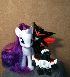 Size: 771x850 | Tagged: safe, rarity, pony, unicorn, brushable, crossover, dancougar, gundam, master gundam, toy