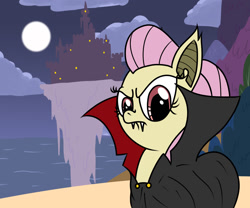 Size: 1200x1000 | Tagged: safe, artist:flutteranderson, fluttershy, dracula, flutterbat, solo