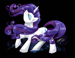 Size: 900x695 | Tagged: safe, artist:shottsy85, rarity, pony, unicorn, female, horn, mare, solo, white coat