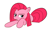 Size: 825x498 | Tagged: safe, pinkie pie, earth pony, pony, female, mare, pinkamena diane pie, simple background, solo, white background