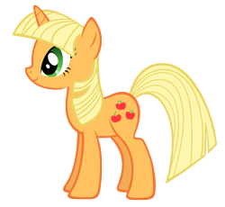 Size: 1611x1482 | Tagged: safe, artist:durpy, color edit, applejack, twilight sparkle, earth pony, pony, fusion, recolor, simple background, solo, transparent background, vector