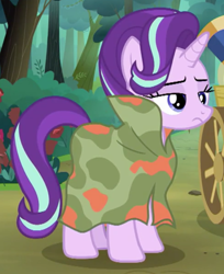 Size: 1100x1349 | Tagged: safe, screencap, starlight glimmer, pony, unicorn, the mean 6, camouflage, cropped, solo, starlight is not amused, unamused