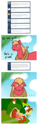 Size: 1080x3576 | Tagged: safe, big macintosh, fluttershy, earth pony, pegasus, pony, comic, fluttermac, male, replies from big mac, shipping, stallion, straight, tumblr