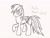 Size: 2048x1536 | Tagged: safe, artist:sketchmedia, derpibooru import, rainbow dash, pegasus, pony, monochrome, solo