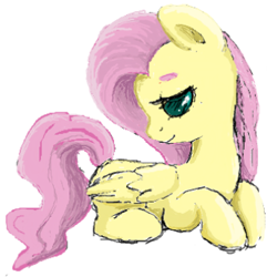 Size: 332x345 | Tagged: artist needed, source needed, safe, fluttershy, pegasus, pony, female, mare, solo