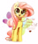 Size: 3840x4436 | Tagged: safe, artist:carligercarl, fluttershy, pegasus, pony, blushing, cute, flower, flower in hair, heart eyes, holiday, shyabetes, solo, valentine's day, wingding eyes