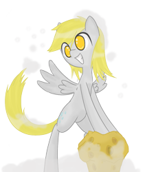 Size: 911x1080 | Tagged: safe, artist:prozenconns, derpy hooves, pegasus, pony, female, mare, muffin, simple background, solo, transparent background