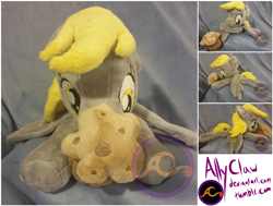 Size: 2400x1812 | Tagged: safe, artist:allyclaw, derpy hooves, pegasus, pony, female, irl, mare, muffin, photo, plushie